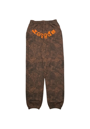 SP5DER T&F tree camouflage track pants - Brown