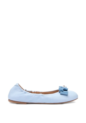 Casadei bow-detail ballet flats - Blue
