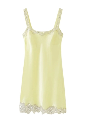 Asta Resort The Nikolina Hand Beaded sequin-embellished mini dress - Yellow