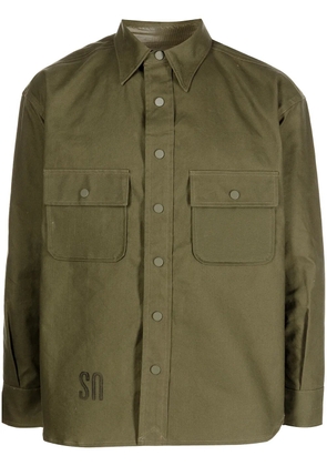 Readymade logo-print cargo shirt - Green