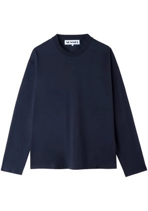 Sunnei logo-embroidered T-shirt - Blue