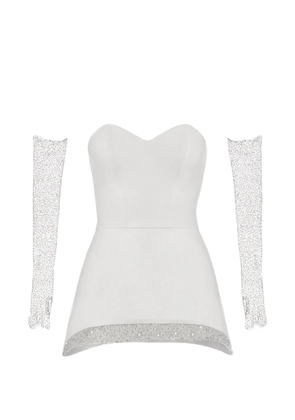 Vestiaire d'un Oiseau Libre embellished off-the-shoulder dress - White