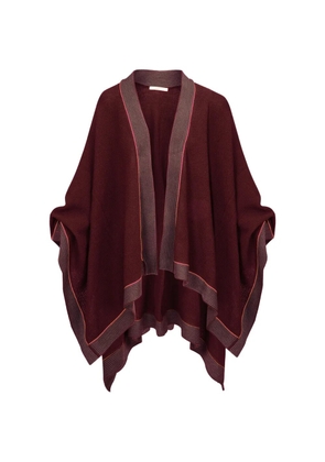 PIP STUDIO striped open-front cape - Red