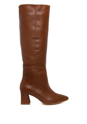 GINISSIMA 65mm Milla pointed-toe boots - Brown