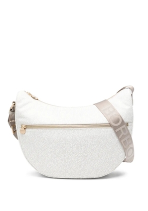 Borbonese middle Luna cross body bag - White