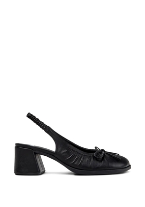 Camper leather bow-detail pumps - Black
