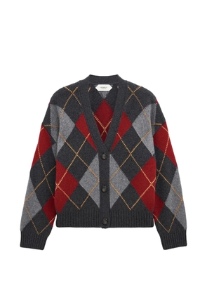 Pringle of Scotland argyle cashmere cardigan - Grey