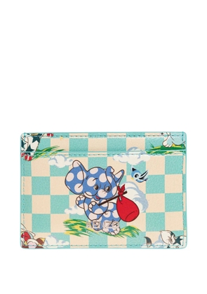 Kenzo leather cardholder - Blue