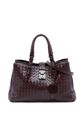 Bottega Veneta Pre-Owned 2012-2025 Small Nappa Intrecciato Roma satchel - Red