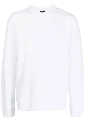 Dunhill logo-detail long-sleeve sweatshirt - White