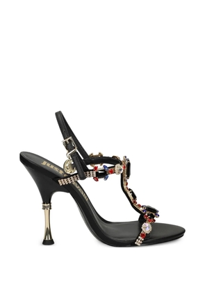 Just Cavalli jewelled slingback sandals - Black
