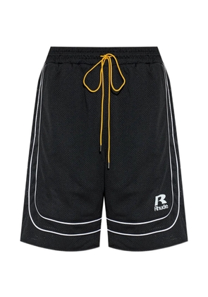 RHUDE drawstring logo-detail shorts - Black