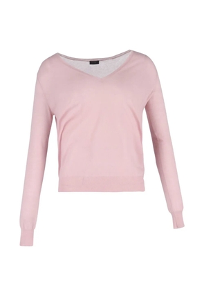 JOSEPH V-neck wool sweater - Pink