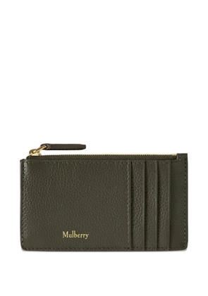 Mulberry zip-up card holder - Green