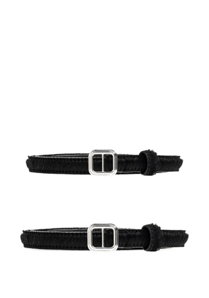 LIE STUDIO Georgia buckle belt - Black