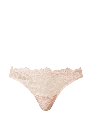 TWINSET embroidered thong - Pink