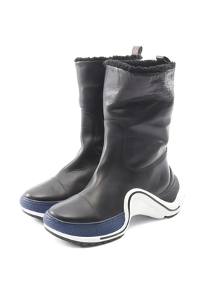 Louis Vuitton Pre-Owned 2019 arc light leather boots - Black