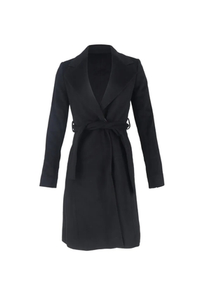 BOSS single-breasted belted coat - Black