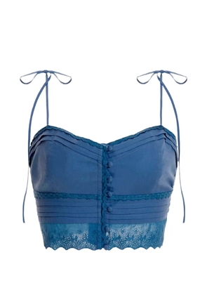 Agua Bendita Ariel crop top - Blue