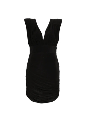 MITILIANE COUTURE draped mini dress - Black