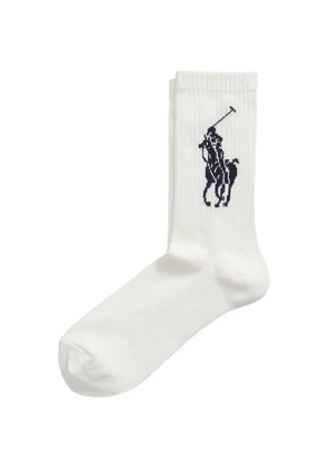 Polo Ralph Lauren logo socks - White