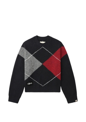 A BATHING APE® argyle sweater - Blue