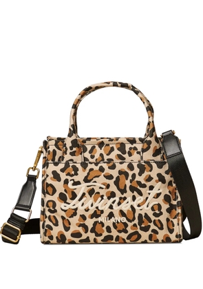 TWINSET leopard-print tote bag - Neutrals