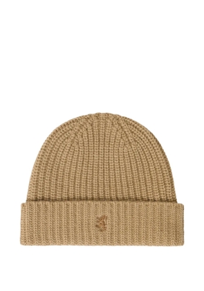 Pringle of Scotland ribbed cashmere beanie - Neutrals