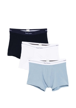 Paul Smith logo-waistband briefs (set of three) - Blue
