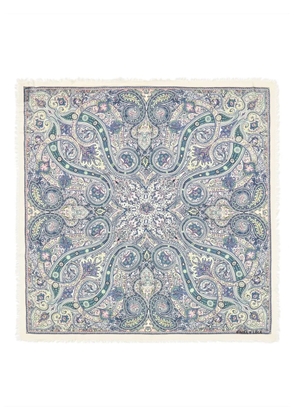 Bimba y Lola paisley fringed scarf - Blue