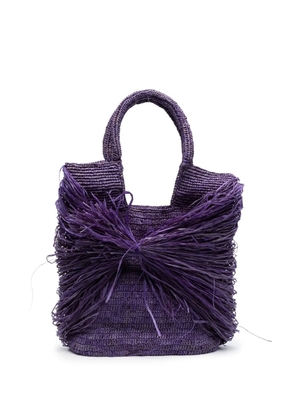 MADE FOR A WOMAN medium Kifafa Frange tote bag - Purple