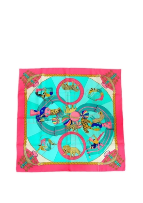 Hermès Pre-Owned 1990-2010 Circus Silk Scarf scarves - Blue
