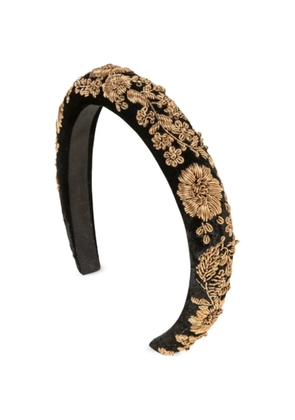 Jennifer Behr floral-embellished headband - Black
