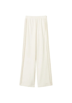 TWINSET pleated lace-side trousers - Neutrals