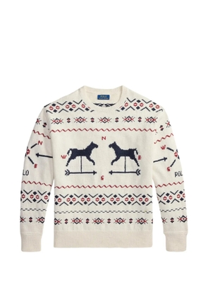 Polo Ralph Lauren horse intarsia sweater - Neutrals