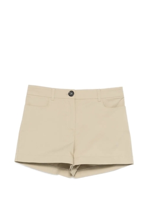 Patrizia Pepe logo-detail shorts - Neutrals