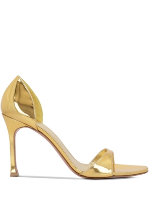 Amina Muaddi 95mm Agnese sandals - Gold
