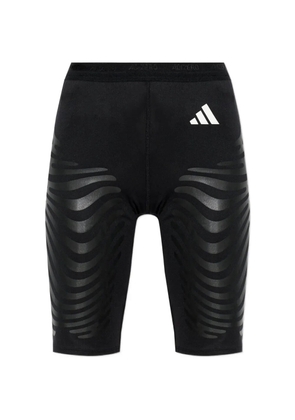 adidas logo wave shorts - Black