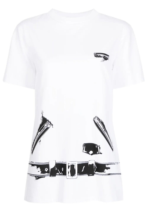 We11done graphic-print short-sleeve T-shirt - Black