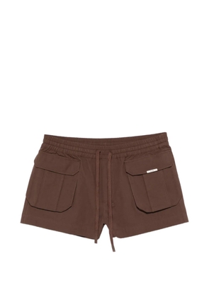 Ksubi Harper flap-pocket shorts - Brown