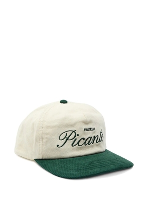 PICANTE corduroy embroidered hat - Neutrals