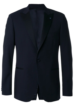 Lardini pointed lapels suit jacket - Blue