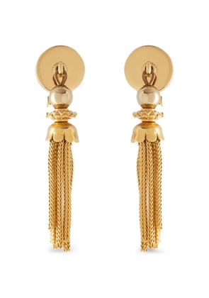 Monet Pre-Owned tassel clip-on earrings - Gold