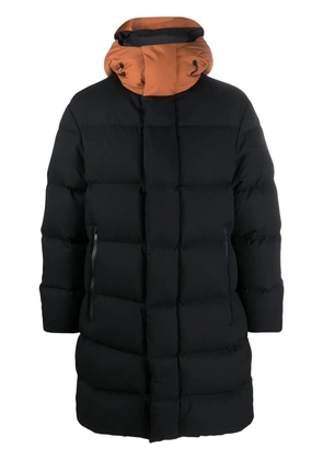 Zegna two-tone padded coat - Black