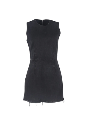 Pre-Owned Alexander Wang raw-hem denim mini dress - Black