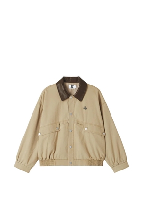 izzue button-fastening jacket - Neutrals