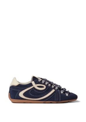 Claudie Pierlot leather lace-up fastening sneakers - Blue