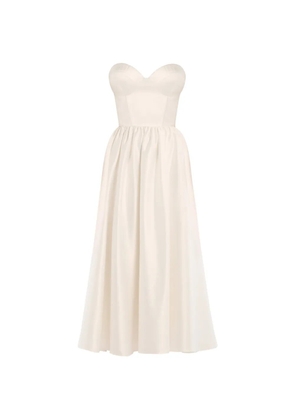 POST MERIDIEM pleated midi dress - White