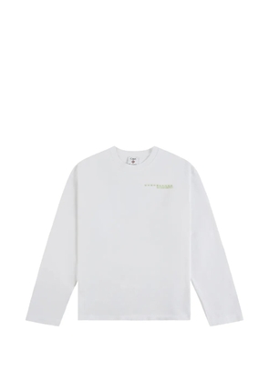 Casablanca Glitch Orchid long-sleeve T-shirt - White