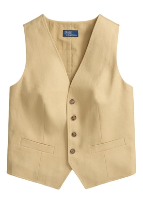 Polo Ralph Lauren buttoned hemp vest - Neutrals